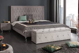 $169.57 + shipping + shipping + shipping. Elegante Bettbank 140cm Samt Silber Riess Ambiente De