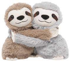 Sloth Warmies Hugs Twin Cozy Plush Heatable Lavender Scented Stuffed Animal