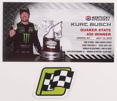 Ok, i'm a sucker for the biggies, and there's nothing bigger in nascar than the daytona 500. Kurt Busch Signed 2019 Nascar 1 Monster Energy Kentucky Win Raced Version 1 24 Premium Action Diecast Car Pa Coa Pristine Auction