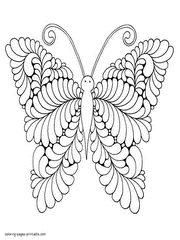 Knowing this fact, there are abundance collections of butterflies pictures that are ready to download. 30 Butterfly Coloring Pages For Adults New