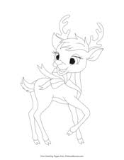 Free printable reindeer coloring pages are fun for kids. Christmas Coloring Pages Free Printable Pdf From Primarygames