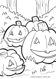 Malvorlage Halloween Kurbis Feiertage Kostenlose Ausmalbilder