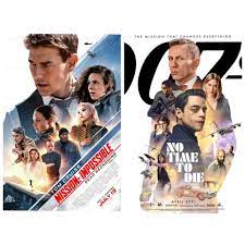 Both are the longest runtime installment in the franchises. No Time To Die  (2021) with 163 minutes long same as Mission Impossible Dead Reckoning Part  1 (2023). I love both but prefer