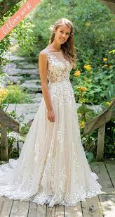 Style 66024 Illusion Bodice With Lace Applique A Line Gown Lillian West Fit And Flare Wedding Dress Backyard Wedding Dresses Wedding Dresses Lace