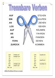 Trennbare Verben Deutsch Lernen Grammatik Deutsche Worter