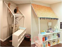 Markise Fur Den Kinder Kaufladen Aus Pvc Rohren Bauen Kinder Zimmer Kinder Kaufladen Kinder Spielzimmer