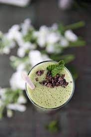 Mint Chocolate Chip Collagen Shake Paleomg Recipe Coffee Breakfast Smoothie Mint Chocolate Chips Collagen Recipes