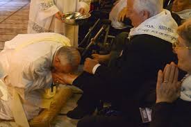 In the 17th century, and earlier, the king or queen would wash the feet of the selected poor people as a gesture of humility, and in remembrance of jesus' washing the feet of the disciples. Holy Thursday Why Does The Pope Wash Feet On Maundy Thursday What S The Tradition