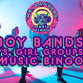 Boy Bands vs Girl Groups Music Bingo
