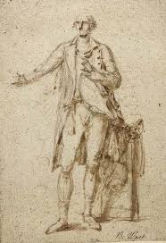 3693 Benjamin West P R A 1738 1820 Study Of A Standing Man Possibly A Study For Portrait Of Lord Camden D In 2020 Man Sketch Present Drawing Ink Pen Drawings
