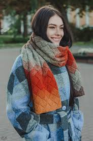 After your scarf is the length you want it to be, you will need to finish it off. Knitted Wool Scarf Organic Wool Orange Scarf Knit Wrap For Etsy