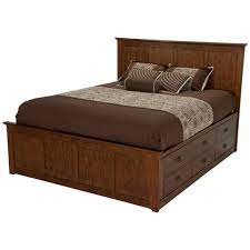 Oak Park Queen Storage Bed In 2021 Bed Frame With Storage King Storage Bed Oak Bed Frame