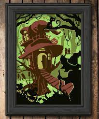 Pink pueblo adaptation dmc floss colors: Witches And Wizards Cross Stitch Patterns Embroidery Central