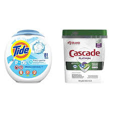 For whitening whites i use the pod in addition to the regular measurement of laundry detergent. Tidetide Pods 3 In 1 Laundry Detergent Pacs Spring Meadow Scent 81 Count With Cascade Platinum Plus Dishwasher Pods Actionpacs Detergent Lemon 70 Count Dailymail