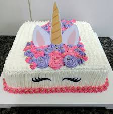 Cake decoration and design ideas. Square Unicorn Cake Ideas