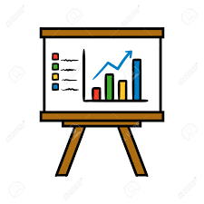 Cartoon Graph Or Chart Vector Illustration