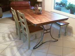 New Kitchen Table And Chairs I Bought The Bench At Old Time Pottery For A Steal But It Was The Wrong Color And I Tho Kitchen Chairs Dining Table Kitchen Redo