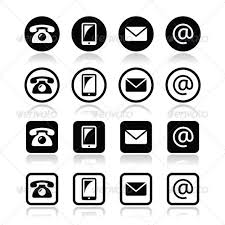 Black And White Contacts Icon Contact Icons In Circle And Square Set Mobile Icon Vector Shapes Icon Set