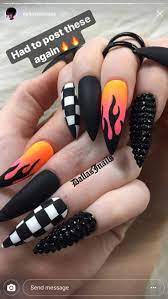 Instagram Yeahthatsbray Acrylicnailsnatural Fire Nails Long Acrylic Nails Swag Nails