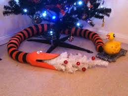 Diy Nightmare Before Christmas Snake Orange And Black Witch Tights S Nightmare Before Christmas Decorations Creepy Christmas Nightmare Before Christmas Tree