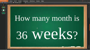 At 36 weeks, you're in your 9th month of pregnancy. How Many Month Is 36 Weeks Youtube
