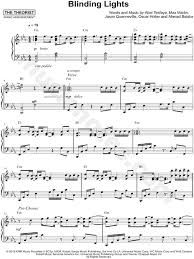 How to play the weeknd blinding lights piano version by perfect easy piano. The Theorist Blinding Lights Sheet Music Piano Solo In C Minor Download Print Sku Mn0205194