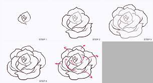Manga Start Blog Archive Exercise R2 Drawing Roses Flower Drawing Roses Drawing Rose Drawing Simple