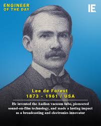 Lee de Forest's Audion vacuum tube revolutionized radio, movies, and early  computing. His innovations turned sound into a global medium and helped  shape modern communications. Which of his inventions do you find