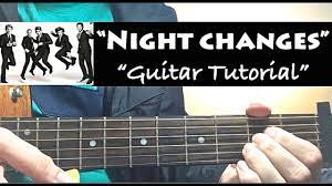 Night Changes One Direction Guitar Tutorial Lesson With Chords Youtube