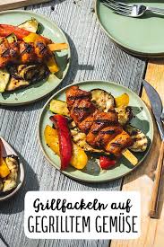 Grillfackeln Auf Gegrilltem Gemuse Rezepte Rezeptideen Grillen