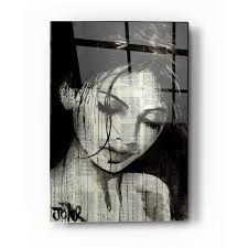 Epic Art 'Wild Daisy' by Loui Jover, Acrylic Glass Wall Art, 24"x36"