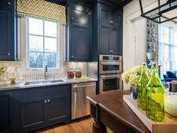 While these reverse shades would certainly be a watch catcher, the normal pull down kind is going to do too. Colorful Painted Kitchen Cabinet Ideas Hgtv S Decorating Design Blog Hgtv