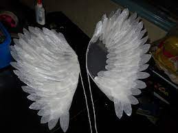 Tack the pattern over the sheet of craft foam with gift wrapping tape to hold it steady…. 21 Diys On How To Make Angel Wings Guide Patterns