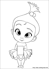 From the smiling baby parrot to the cheerful baby monkey. The Boss Baby Coloring Picture