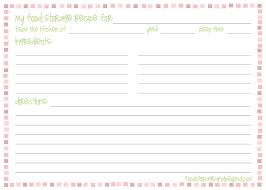 Fsb 5x7 Recipe Card Recipe Cards Template Printable Recipe Cards Recipe Cards