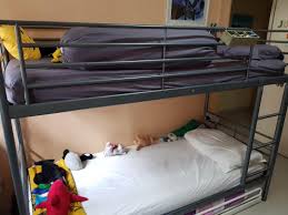 Bed frame with underbed and storage90x200 cm. Ikea Bunk Bed Metal Frame Only Furniture Home Living Furniture Bed Frames Mattresses On Carousell