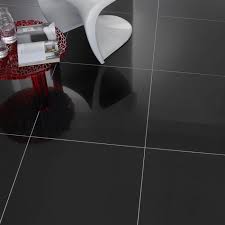 Super Black Polished Porcelain Floor Tiles 600x600mm Lifestyle Black Floor Tiles Porcelain Flooring Polished Porcelain Tiles