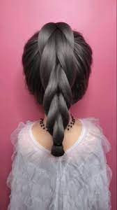 Braided Hairstyle For Long Hair Video Tutorial Simple And Beautiful Beautiful Braided Hair Hair Hair Styles Hair Videos Tutorials Long Hair Braids Tutorials