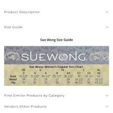 Sue Wong Dress Size Chart Www Bedowntowndaytona Com