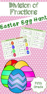 It also covers information on prime factorization and creating a factor tree.this is an updated. Grade 5 Easter Egg Hunt Division Of Fractions Multiplication And Division Elementary Math Centers Math Activities
