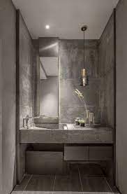 htd环廷设计 原始水泥质感 诠释奢华品质空间 建e室内设计网 设计案例 lighted bathroom mirror bathroom mirror bathroom lighting