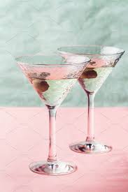 Martini Cocktail With Green Olive Martini Cocktail Martini Green Olive Martini