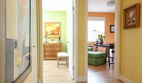 By taking a darker paint color used in one room and adding white, you can create a new complementary color which can create a nice flow to an adjoining room without changing paint. Tour My House Learn The 6 Best Ways To Transition Colour