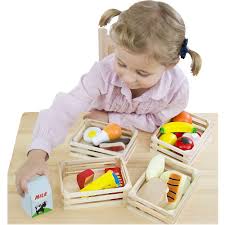 Stock play kitchens, grocery shelves, and restaurants with realistic play food and packages. Best Buy Melissa Doug Food Groups Wooden Play Food Set 271