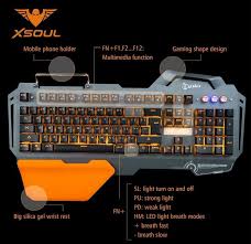John S Keyboard Xsoul Wolfblaze 3 Mechanical Keyboard Mobile Phone Holder Phone Holder Computer
