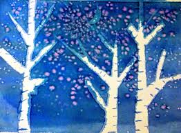 For a tongue twister, quickly repeat winter woodland watercolor tutorial 10 times in a row. Kids Art Watercolor Winter Trees Happiness Is Homemade