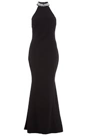 Womens Quiz Embellished Back Fishtail Maxi Dress Black Fishtail Maxi Dress Dresses Fashion