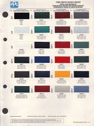 1999 Mercedes Benz S Class W220 Models Lineup Color Code Reference Guide Land Rover Paint Charts Benz S Class
