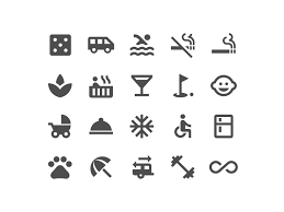 Hotel Amenities Icon Set Icon Set Icon Set Design Hotel Amenities