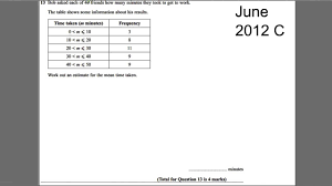 gcse revision video 29 average from table frequency polygon